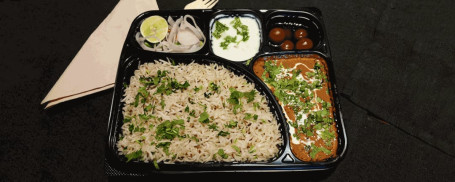 Butter Chicken Jeera Rice With Dessert Combo