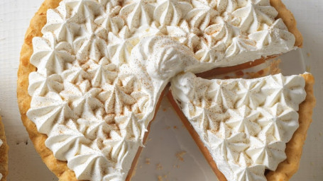 Whole Classic Pumpkin Pie With Real Whipped Cream