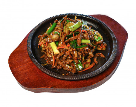 Sizzling Black Pepper Beef Strips Spicy