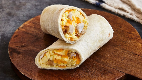 Chicken, Egg Cheese Burrito