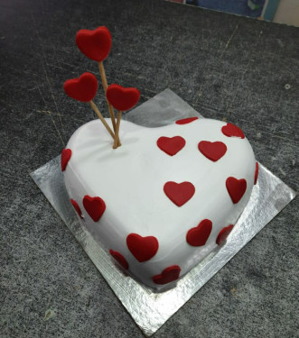 Anniversery Choclate Heart Shape Cake(Eggless)