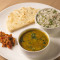 Dal Fry with Jeera Rice, Papad and Pickle