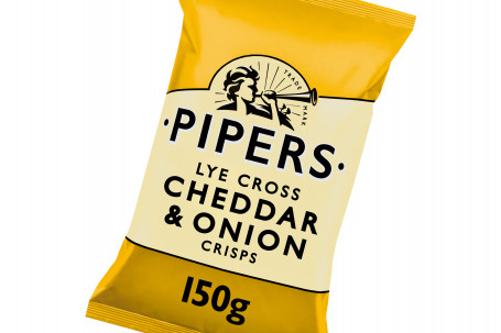 Pipers Crisps Cheddar Og Løg