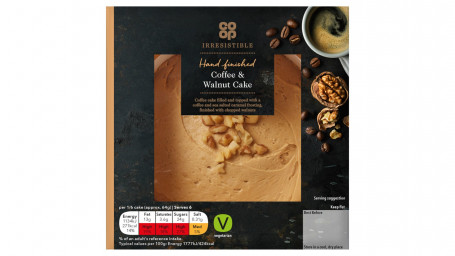 Co Op Irresistible Coffee Walnut Cake