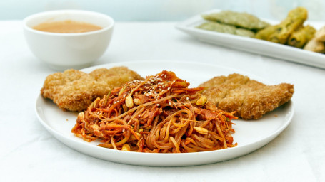 Pork Cutlet And Spicy Chewy Noodles Set