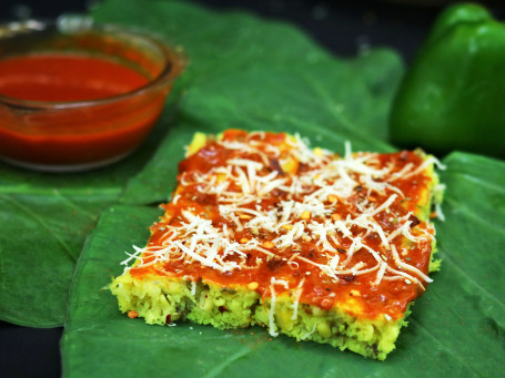 Schezwan Cheese Dhokla