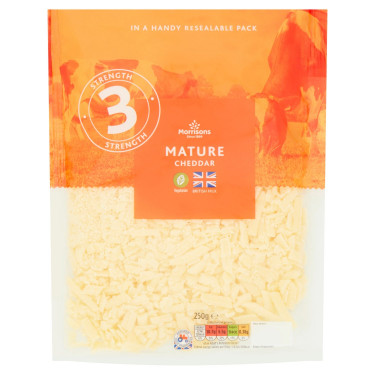 Morrisons Grated White Mature Cheddar