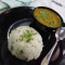 Dal Fry Jeera Rice With Classic Indian Kheer