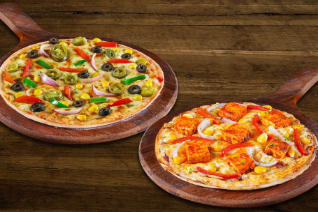 Garden Fresh Pizza (Thin Crust) Paneer Tikka Pizza (Thin Crust) (Free)