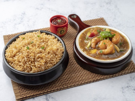 Prawn Classic Pot Rice With Gravy