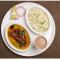 Gujarati Daal Plain Rice Papad Salad Butter Milk