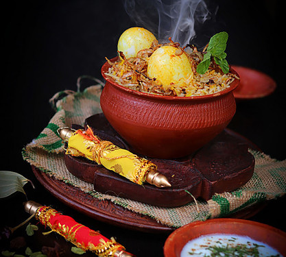 Egg Matka Biryani (Serves 2 To 3 Person)