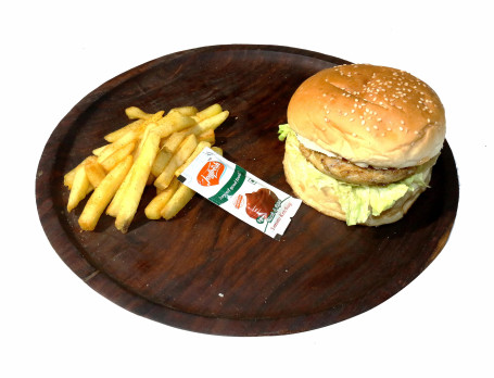 Chicken Burger-Combo[1Pc Burger,1Pack French Fries]