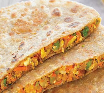 Mix Veg Paratha With Chole Or Dal Makhani , Salad , Pickle , Chutney Dahi