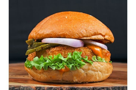 Hyderabadi Chicken Grab Burger (Jumbo)