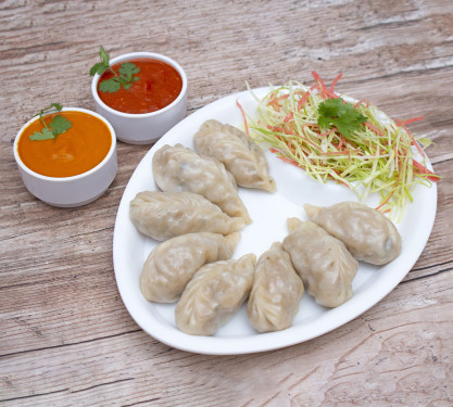 Chicken And Cheese Momo 6 Pcs)