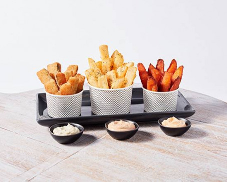 Chips Share Plate W/ Sweet Potato Zucchini