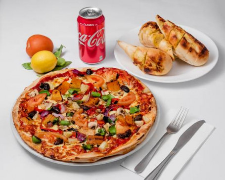 Large Traditinol Pizza, Garlic Bread And Drinks Deal