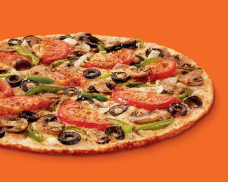 Vegetarische Pizza Met Dunne Korst