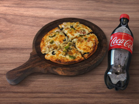 6 Simply Veg Pizza +Cold Drink Can
