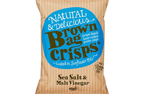 Brown Bag Crisps Sea Salt Malt Vinegar
