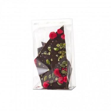 Dark Chocolate, Pistachio And Raspberry Brittle