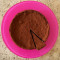 Slice of Flourless chocolate and rum fondant cake