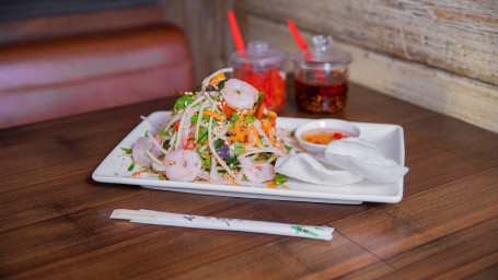 Crunchy Papaya Salad (Prawn) (Gf