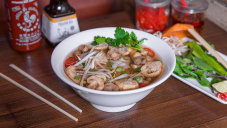 Tofu Mushroom Pho Noodle Soup (Gf) (Vg/V If In Veggie Broth