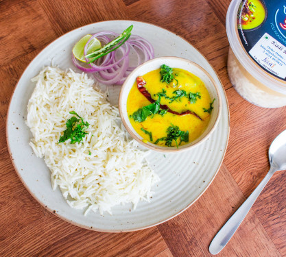 Kadhi Chawal Salad Chutney (Basmati Rice)