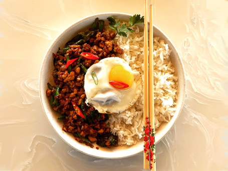 Thai Mince Bowl With Sticky Rice Chicken