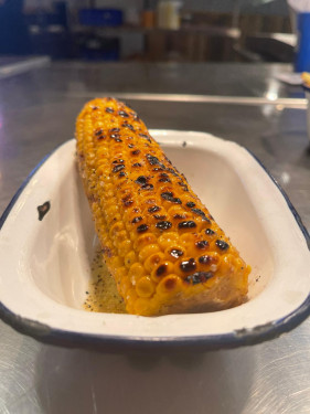 Griddled Corn On The Cob With Sea Salt Cracked Black Pepper Butter