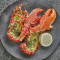 Grilled Native Lobster, Garlic Butter, Chips Salad
