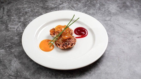 Beetroot Cutlet, Spiced Mango Chutney