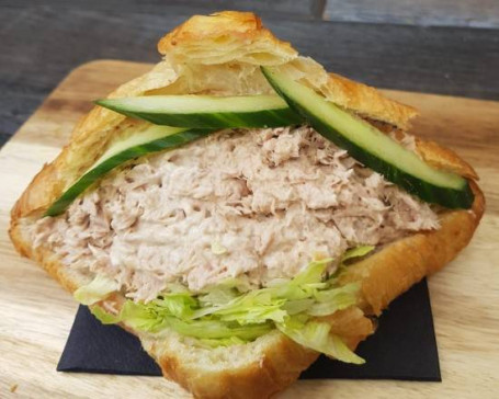 Tuna Mayo, Lettuce and Cucumber Filled Croissant