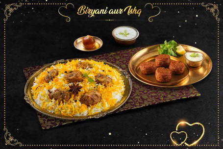 Valentine Solo Specials Lazeez Bhuna Murgh Biryani Murgh Kefta Kebabs
