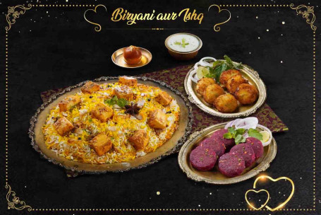 Valentine Grand Specials Zaikedaar Paneer Biryani 2 Portions Of Kebabs