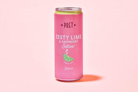 Lime Hindbær Seltzer