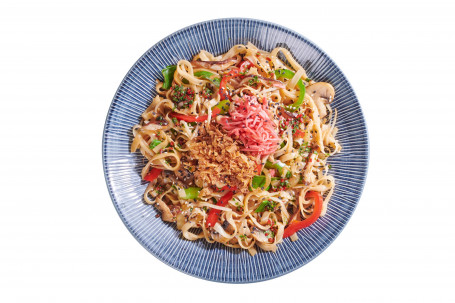 yaki soba (yasai) mushroom vegetable (rice noodles) (vg