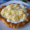 Langos with Garlic, Sour Creme and Cheese