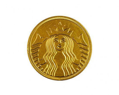 Starbucks  Milk Chocolate Gold Coin