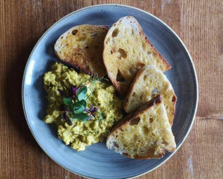 Scrambled Tofu On Sourdough Toast