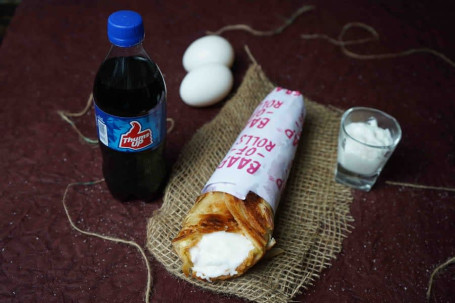Malai Egg Roll With Cold Drink (250 Ml)