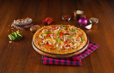 Malai Chicken Kebab Pizza [Medium]