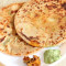 2Pc Aloo Pyaaz Paratha With Dahi