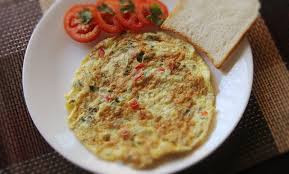 Omelette (2 Eggs) No Bread]