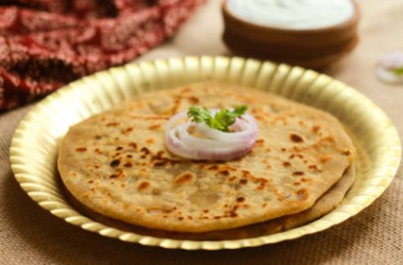 Aloo Pyaaz Paratha 2 Pcs) Served With Pickle)