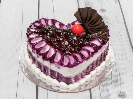 Heart Shape Blue Berry Cake (500 Gms)