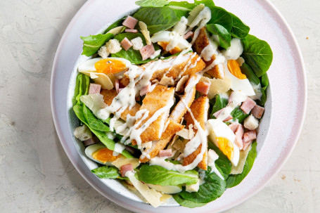 Caesar Salad with Schnitzel