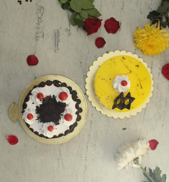 Black Forest Cake [500 Grams] With Pineapple Cake [500 Grams]